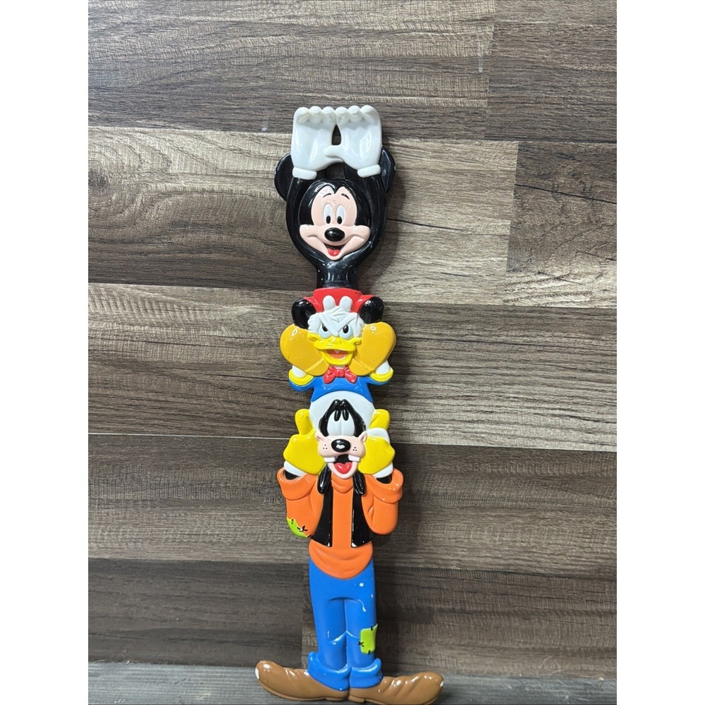Walt Disney World Back Scratcher Mickey Mouse Donald Duck Goofy 15" Vintage